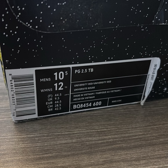 Nike Paul George 2.5 University Red Shoes - Picture 4 of 6